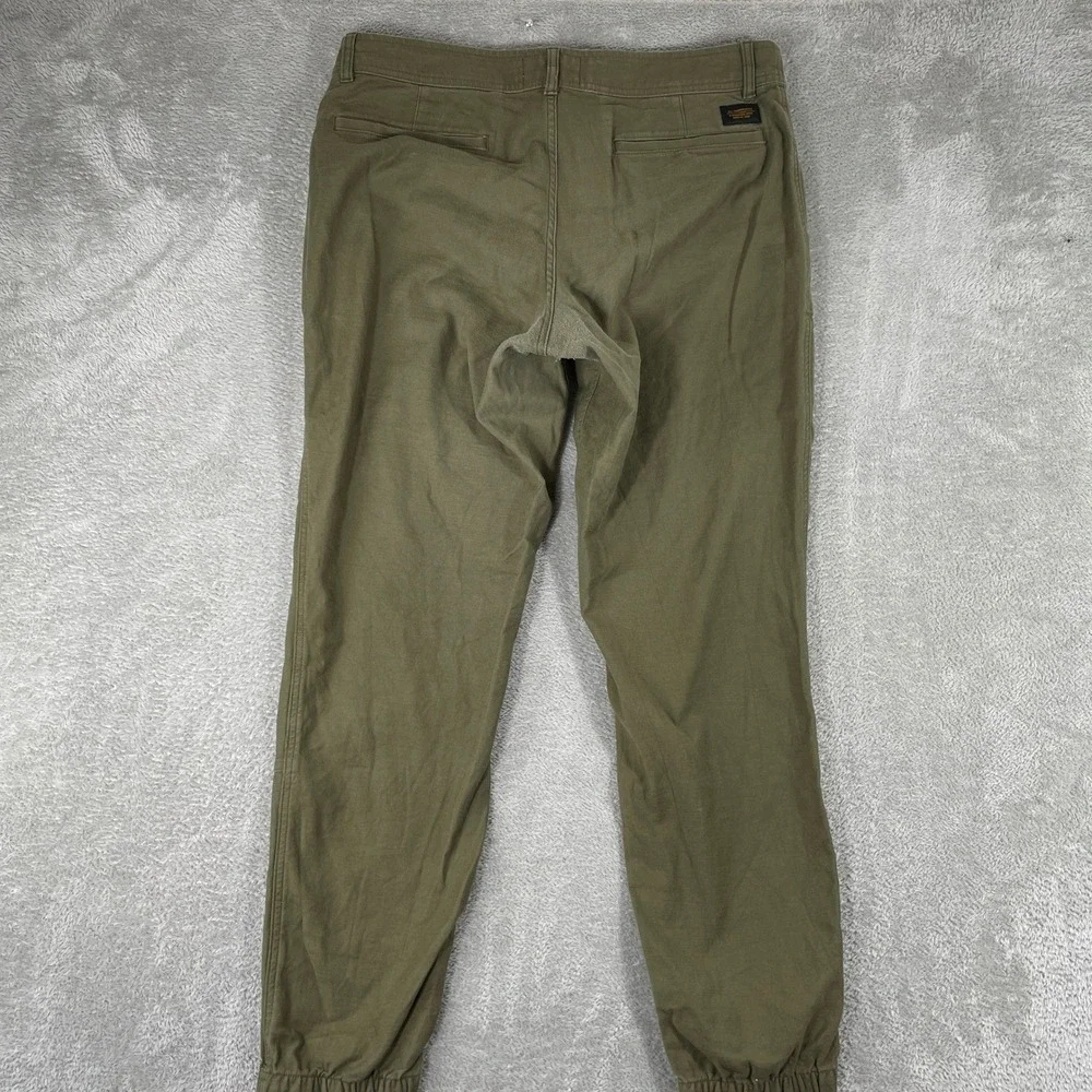 REI Co-op Trailsmith Jogger Pants Mens 36x34 Green Cotton Stretch Utility Hiking